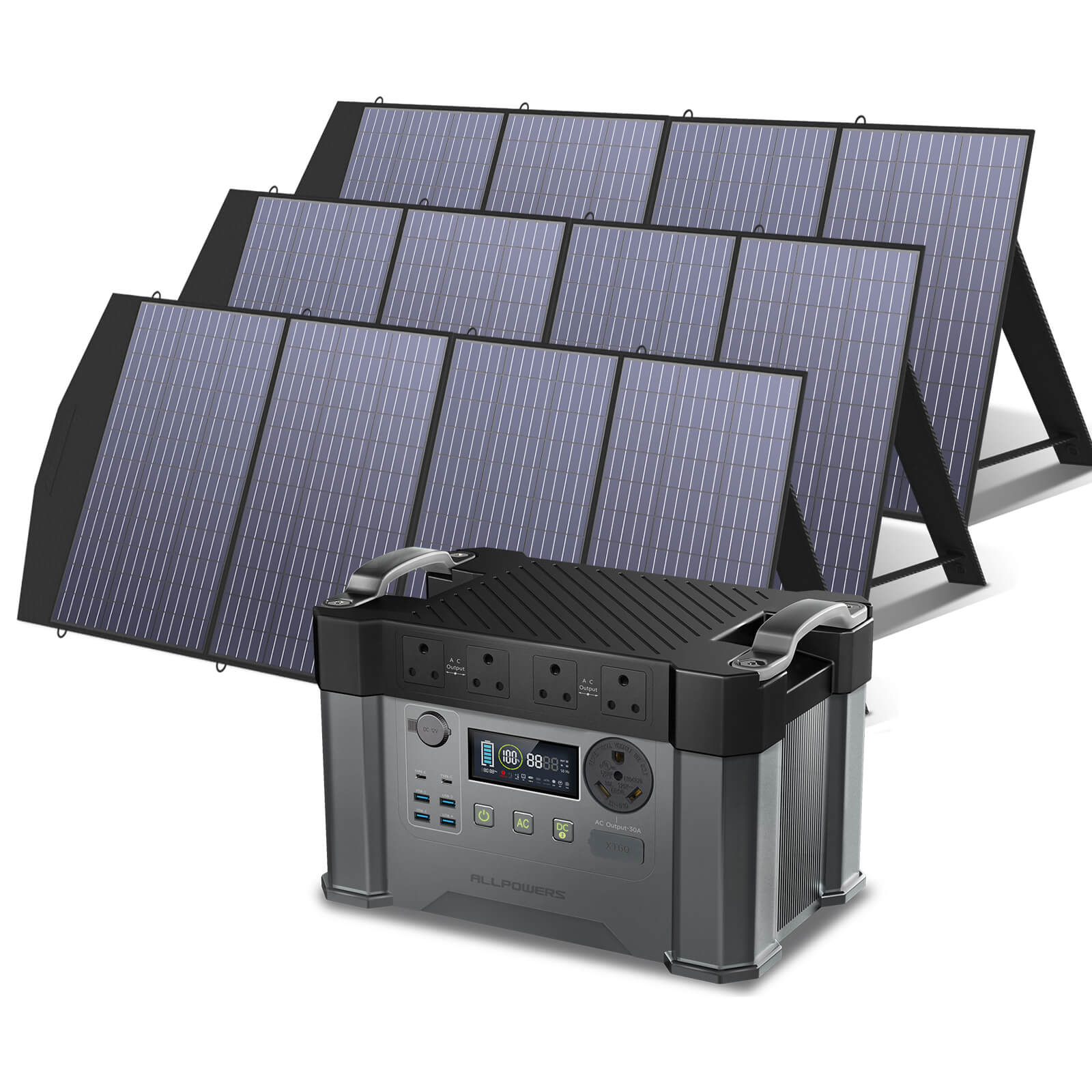 ALLPOWERS Solar Generator Kit 2400W (S2000 Pro + SP033 200W Solar Panel)
