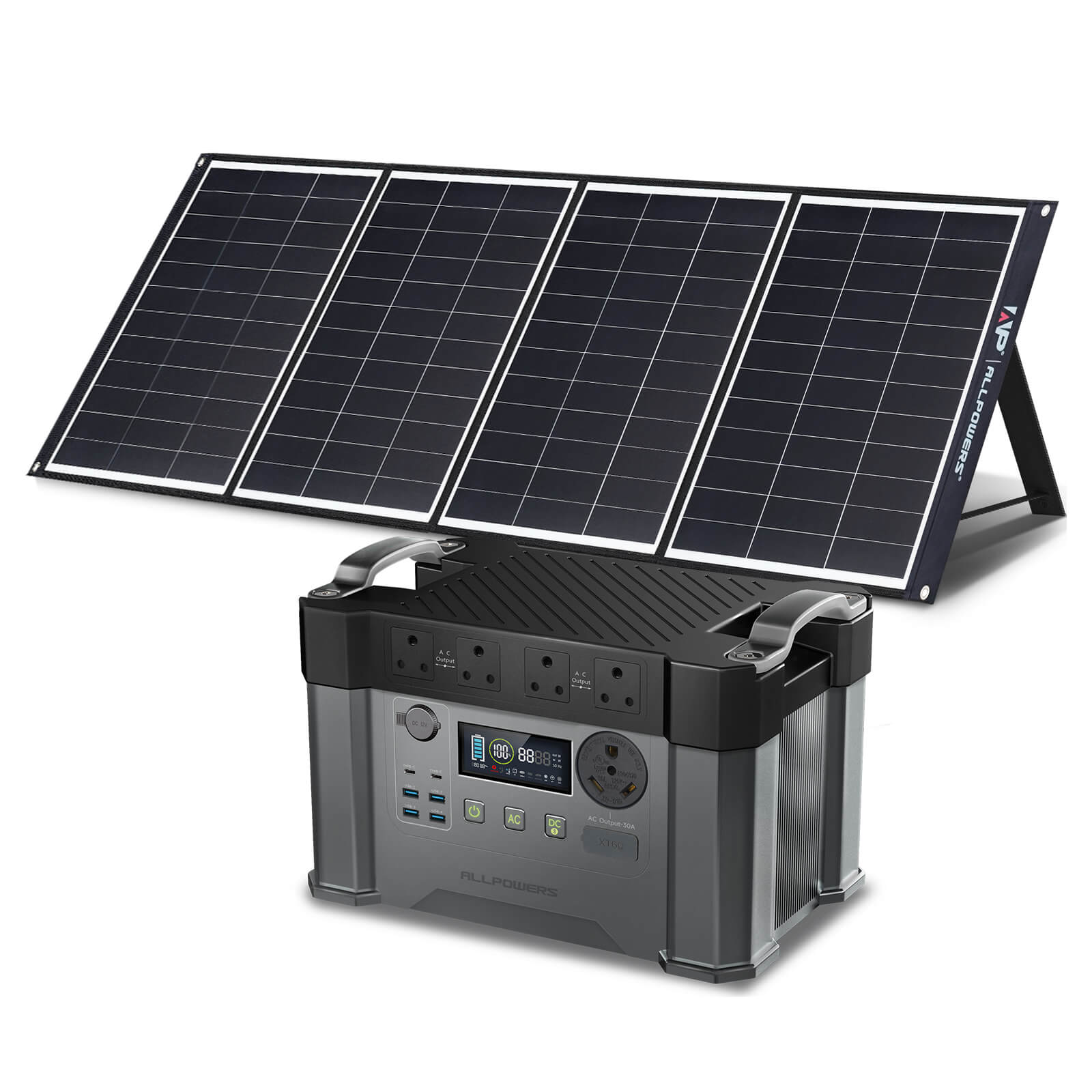 ALLPOWERS Solar Generator Kit 2400W (S2000 Pro + SP035 200W Solar Panel)