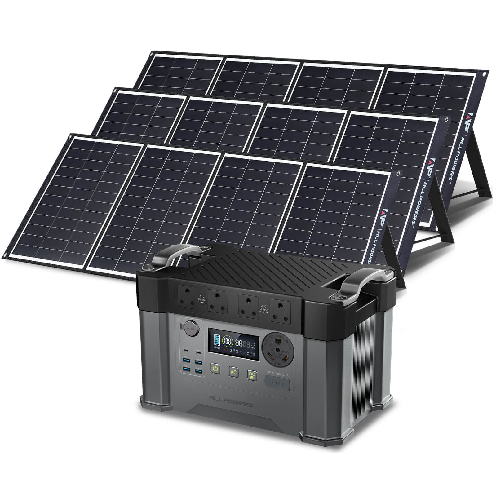ALLPOWERS Solar Generator Kit 2400W (S2000 Pro + SP035 200W Solar Panel)