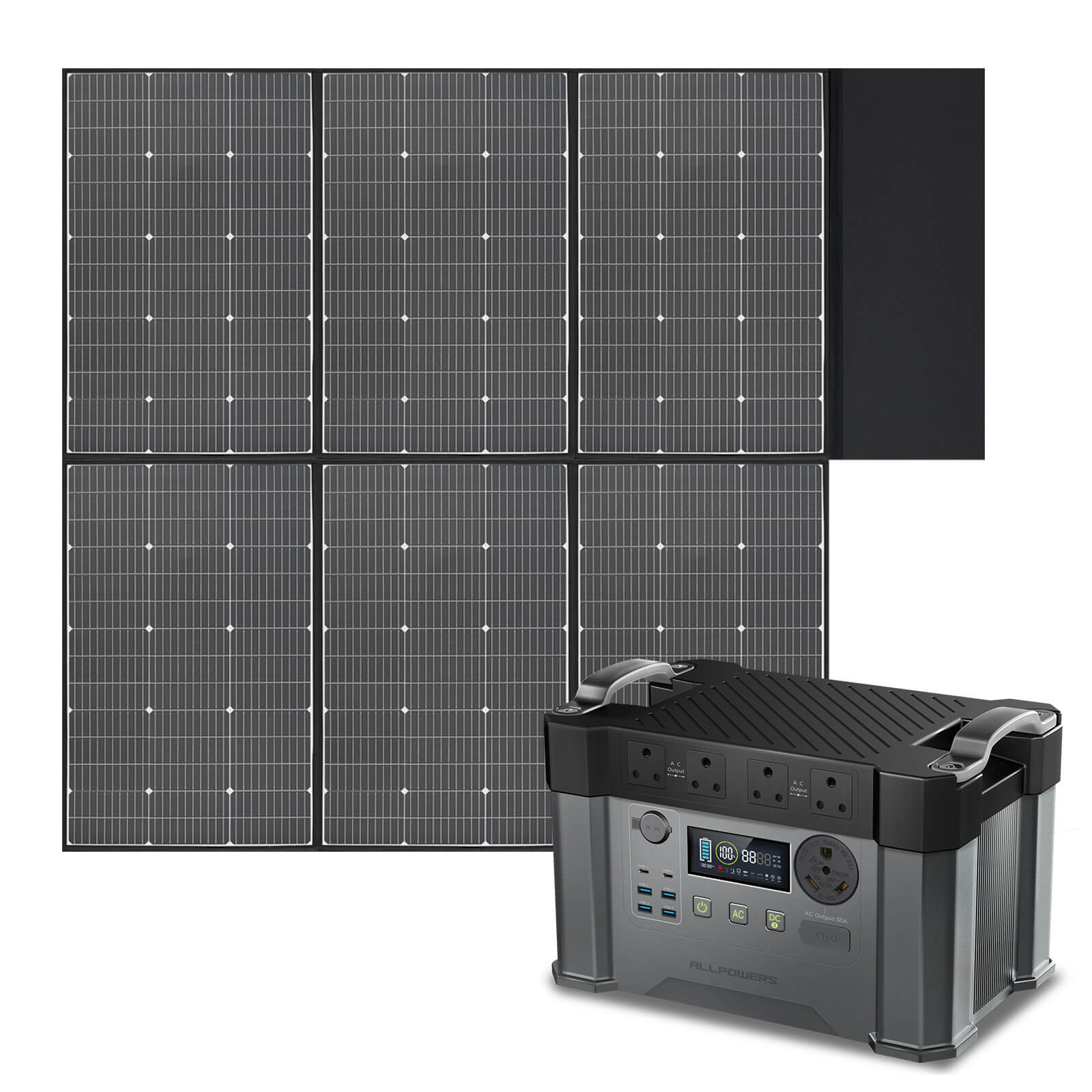ALLPOWERS Solar Generator Kit 2400W (S2000 Pro + SP039 600W Solar Panel)