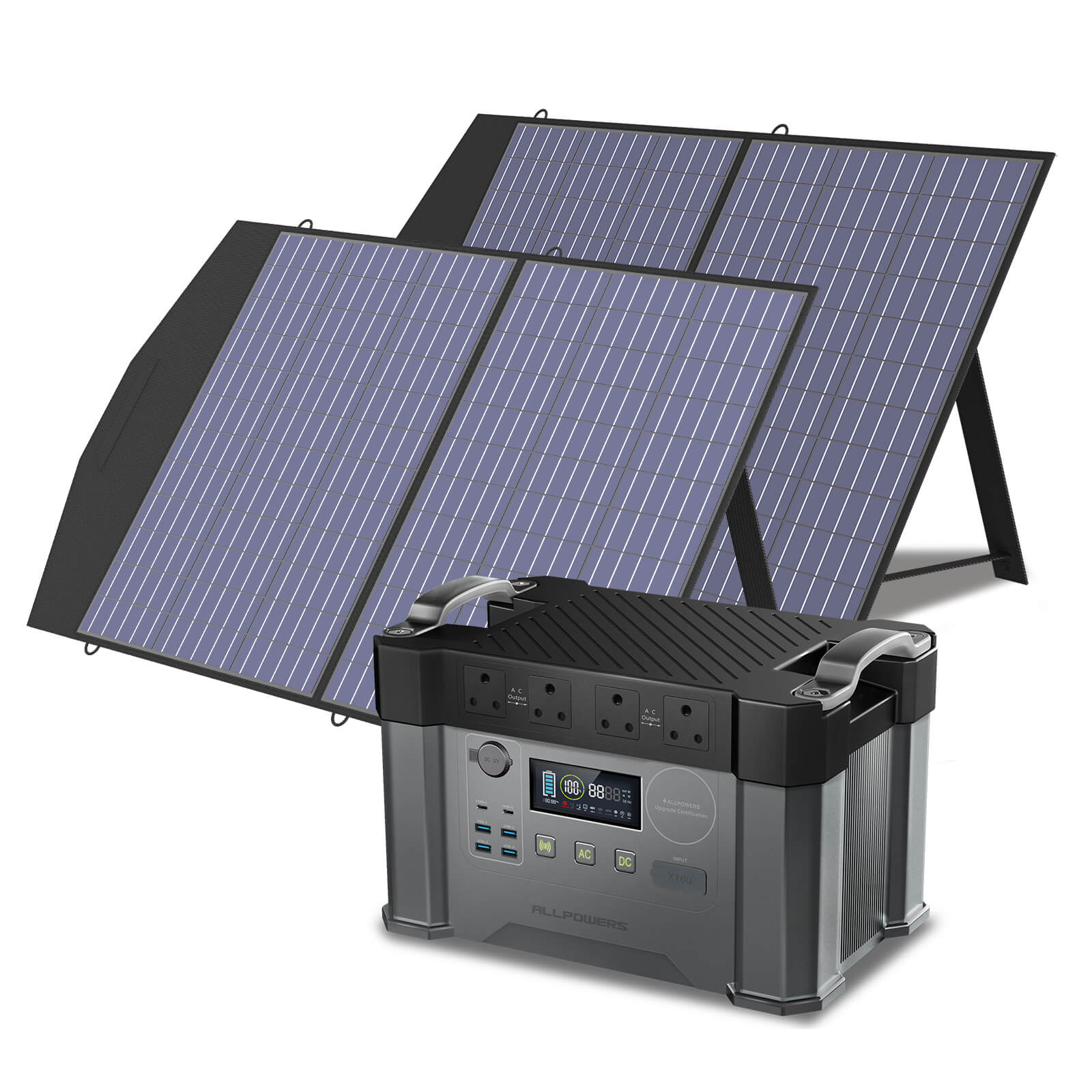 ALLPOWERS Solar Generator Kit 2000W (S2000 + SP027 100W Solar Panel)
