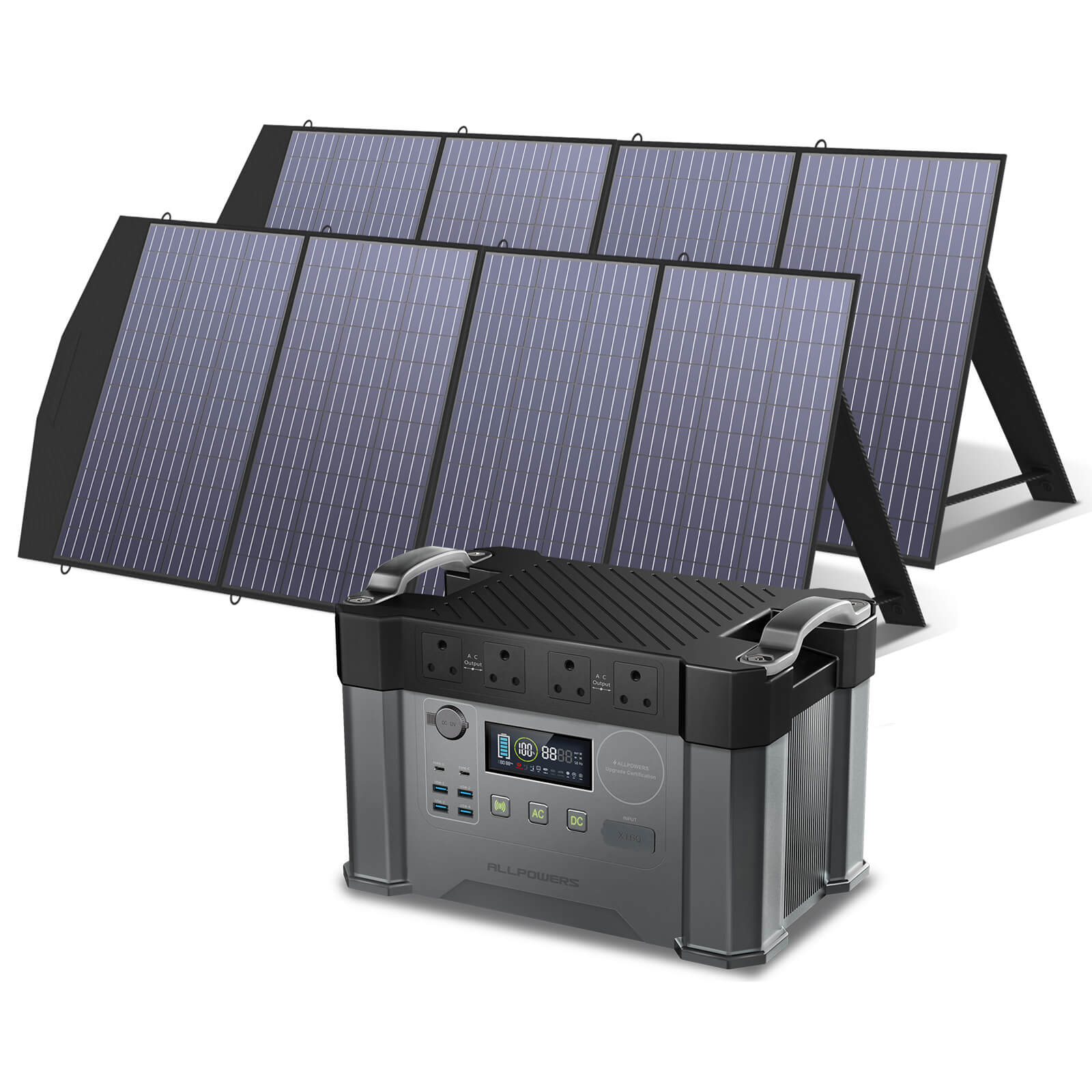 ALLPOWERS Solar Generator Kit 2000W (S2000 + SP033 200W Solar Panel)
