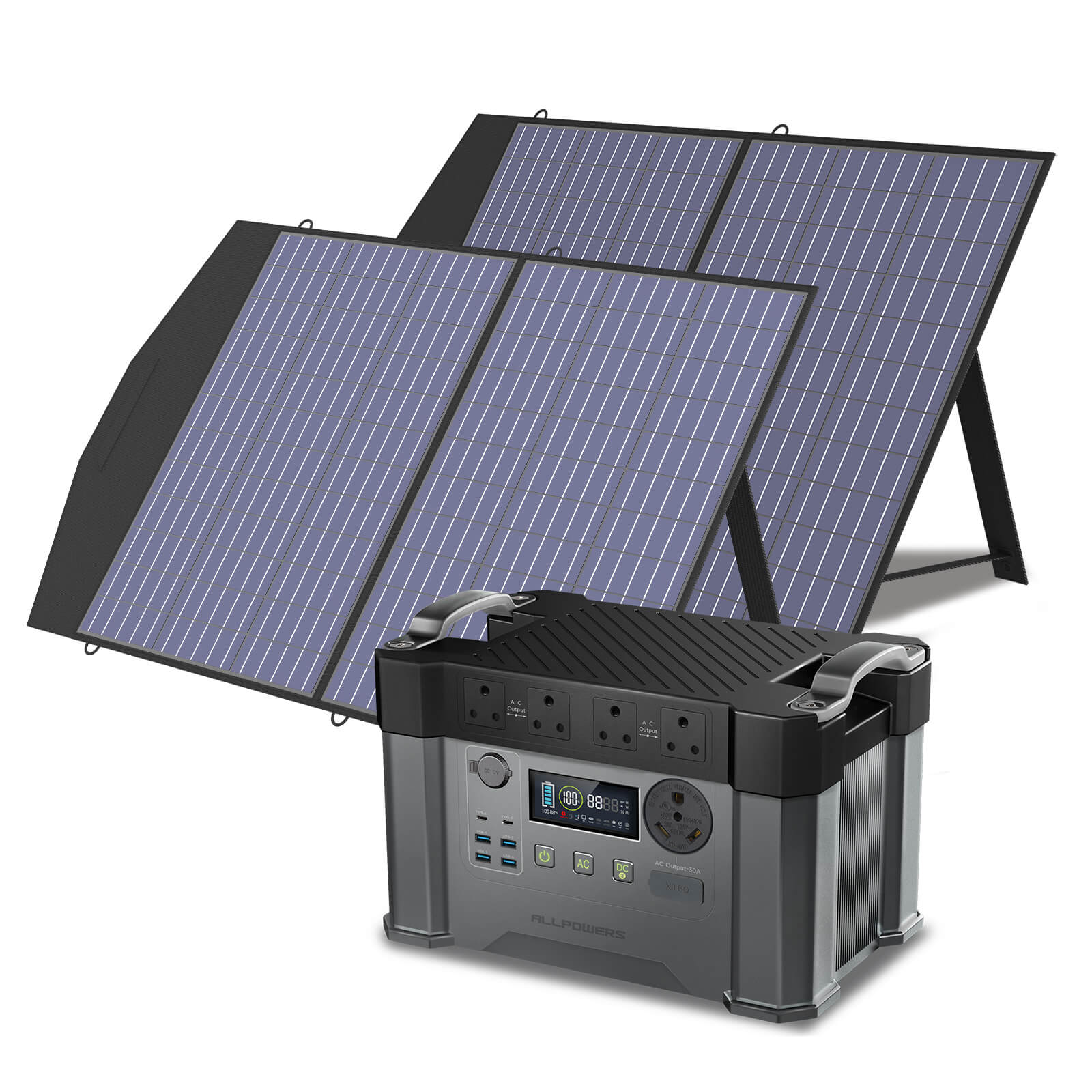 ALLPOWERS Solar Generator Kit 2400W (S2000 Pro + SP027 100W Solar Panel)