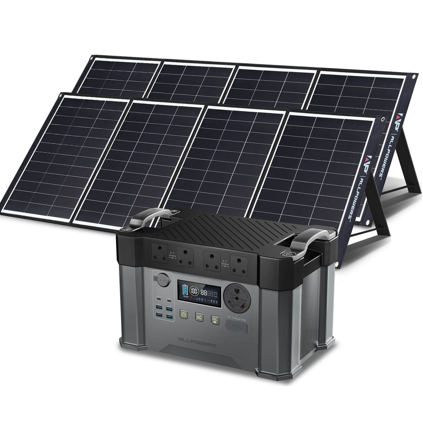 ALLPOWERS Solar Generator Kit 2400W (S2000 Pro + SP035 200W Solar Panel)