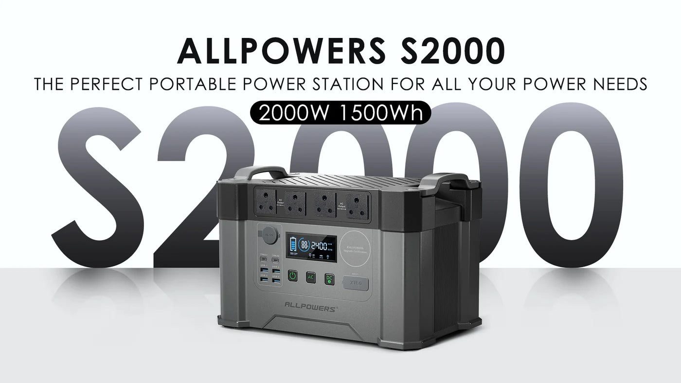 2000W 1500Wh Portable Power Station Backup Power|ALLPOWERS S2000