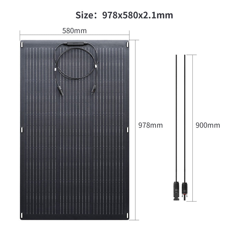 ALLPOWERS Solar Generator Kit 700W (S700 + SF100 Flexible 100W Solar Panel)